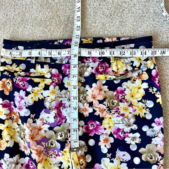 ANTHROPOLOGIE CARTONNIER Miniflora Charlie Ankle Trouser Pants—SZ. 4 - Picture 9 of 14